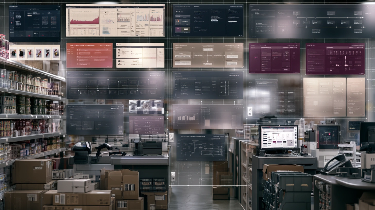 Retail and ecommerce AI visual with product catalog intelligence, inventory optimization, demand forecasting, and order workflows